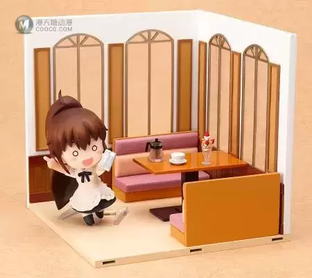 黏土人场景系列# 5 迷糊餐厅!! A 客人席套装