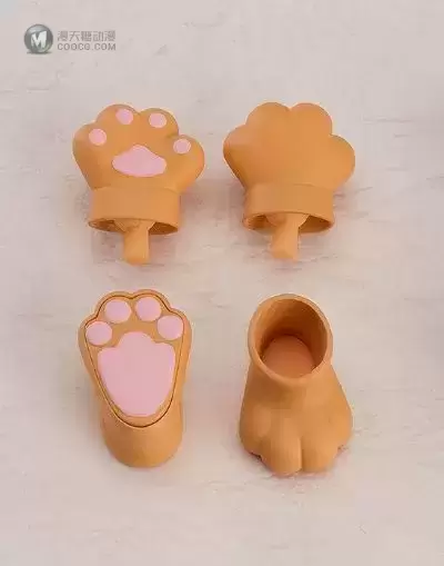粘土人Doll 动物手掌零件套装（棕色）
