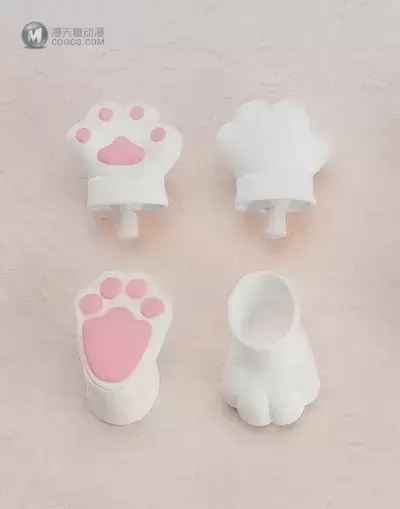 粘土人Doll 动物手掌零件套装（白色）