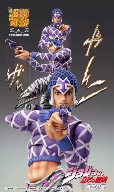 超像可动 JOJO的奇妙冒险 黄金之风 葛德・米斯达 ＆ 性感手枪