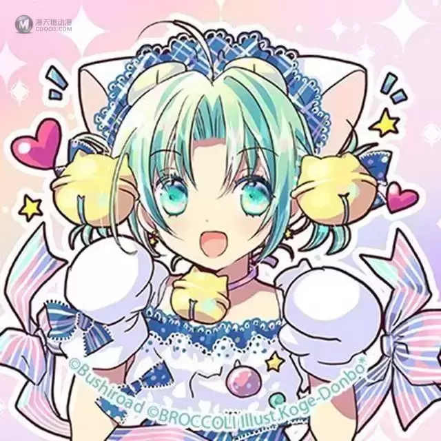 小夏钝帆公开最新绘制的「Di·Gi·Charat」（铃铛猫娘）数码子生日贺图